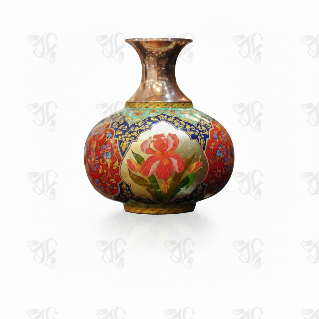 Copper Enamelware Vase