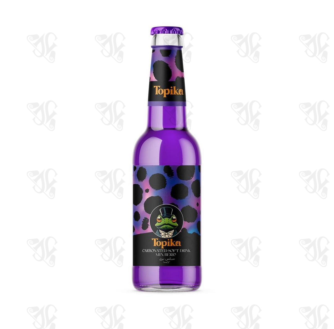 Topika Sparkling Drink with Mix Berry Flavor: A Symphony of Flavors in a Bottle(330cc)
