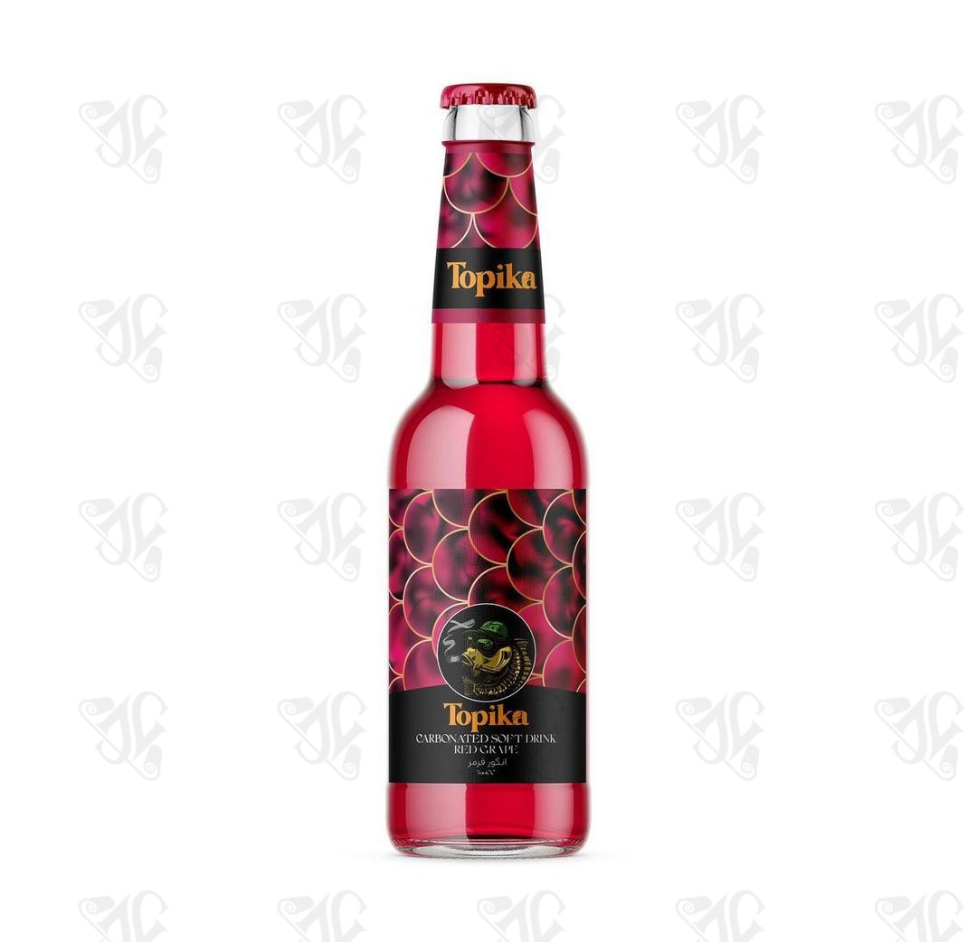 Topika Sparkling Drink with Red Grape Flavor: Authenticity and Richness in a Bottle(330cc)