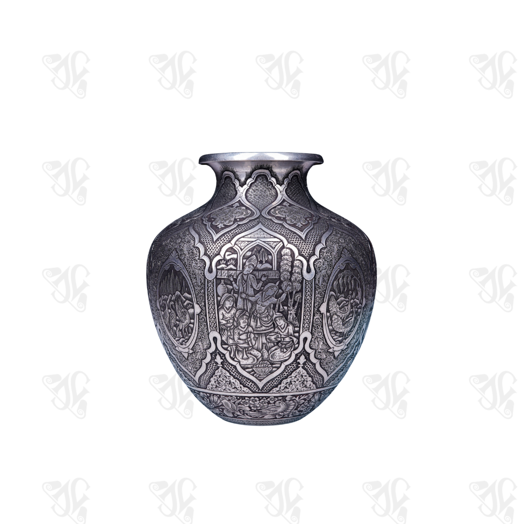 Handmade Engraved Vase with Durable Material