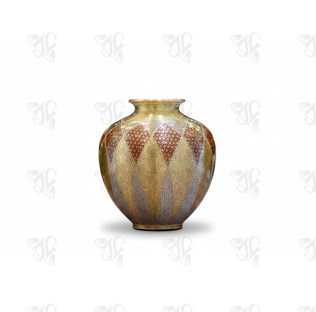 The Engraved and Painted Copper Bellied Vase