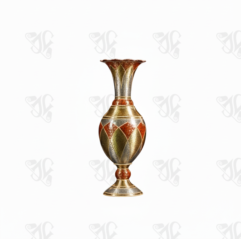 The Engraved and Painted Copper Vase