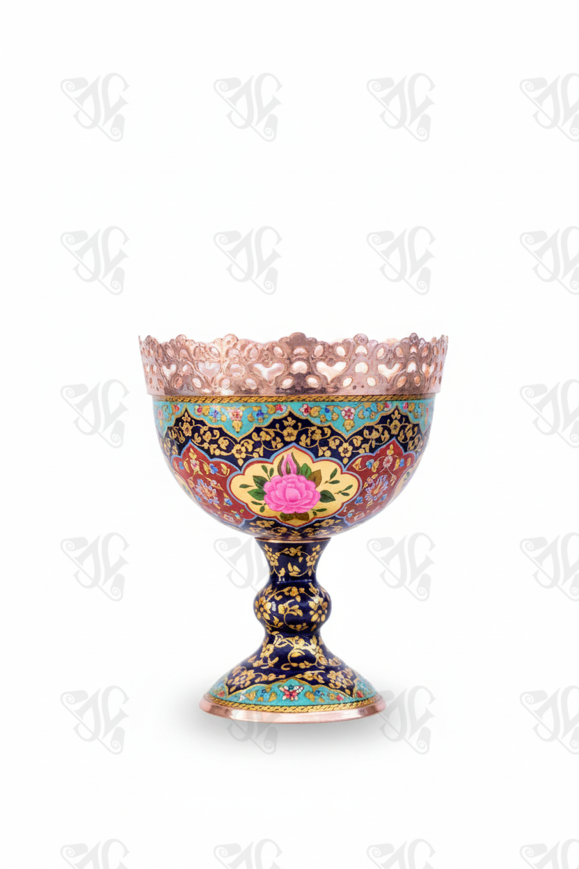 The Filigree Copper Enamelware Chalice