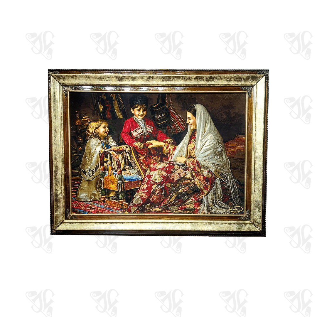 The Hand-Woven(Family Hearth) Tabriz Silk Rug