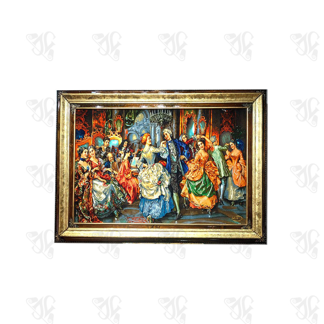 The Hand-Woven(French Dance) Tabriz Silk Rug