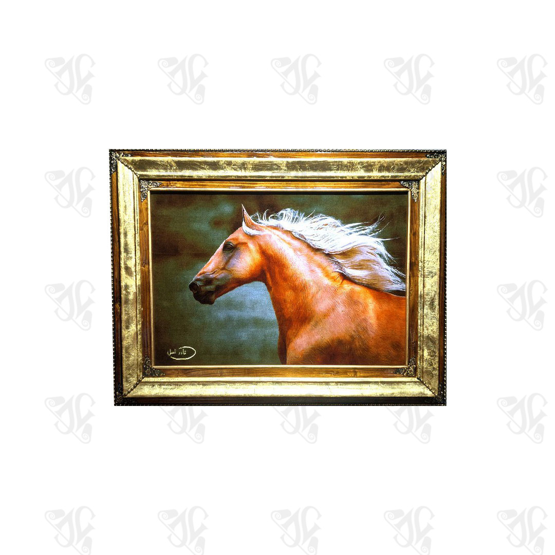 The Hand-Woven Tabriz Silk Rug (Lone Horse)